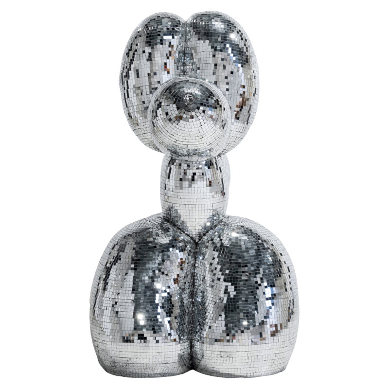 - Decoratief object Dog silver large