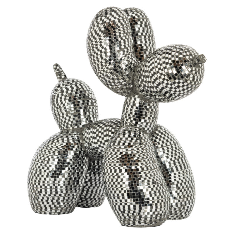 - Decoratief object Dog silver small