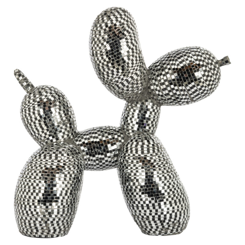 - Decoratief object Dog silver small