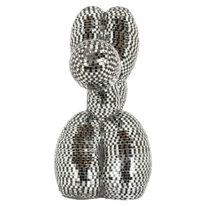 - Decoratief object Dog silver small