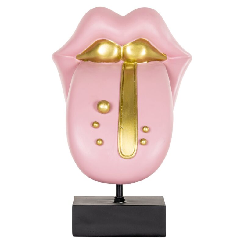 - Decoratief object Tongue pink