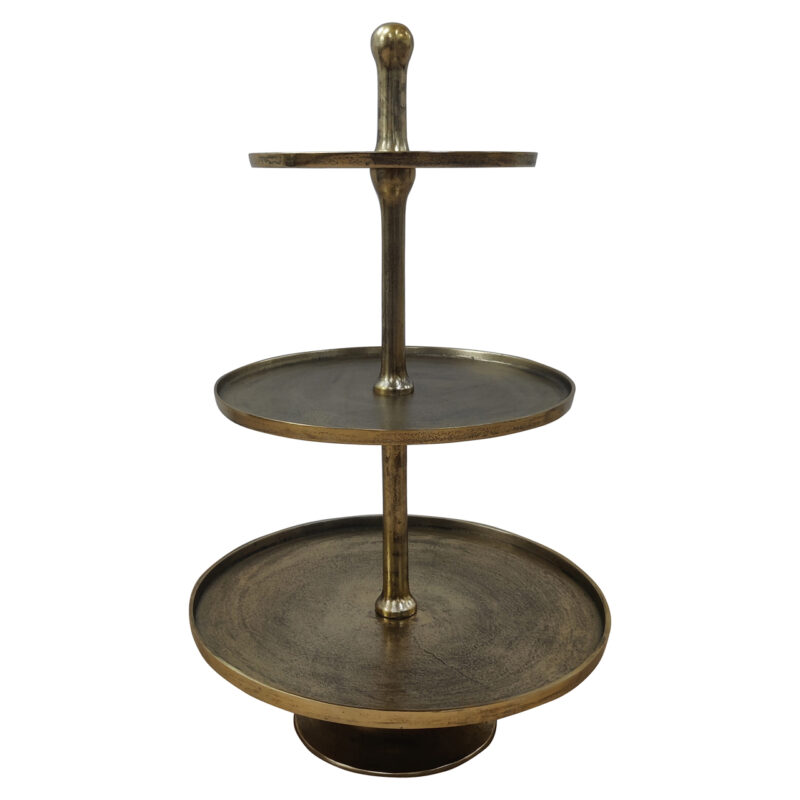 - Taartplateau Fallstaff bronze 3-plates