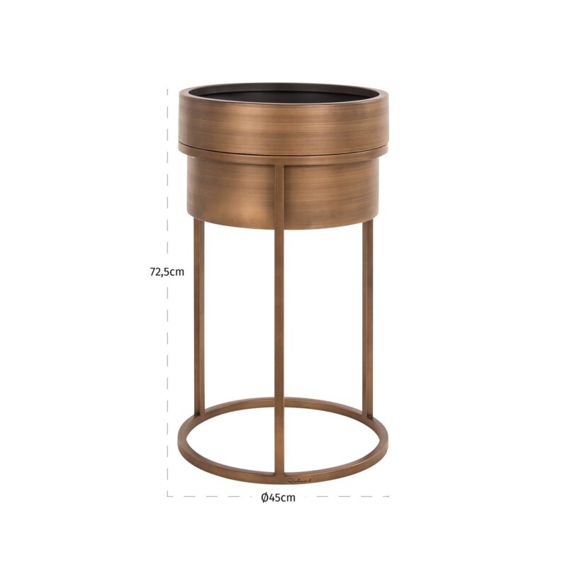 - Plantenbak Chadd brushed gold