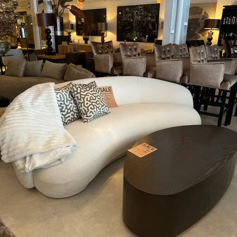 Organische Bank Creme outlet933 - Afbeelding 2