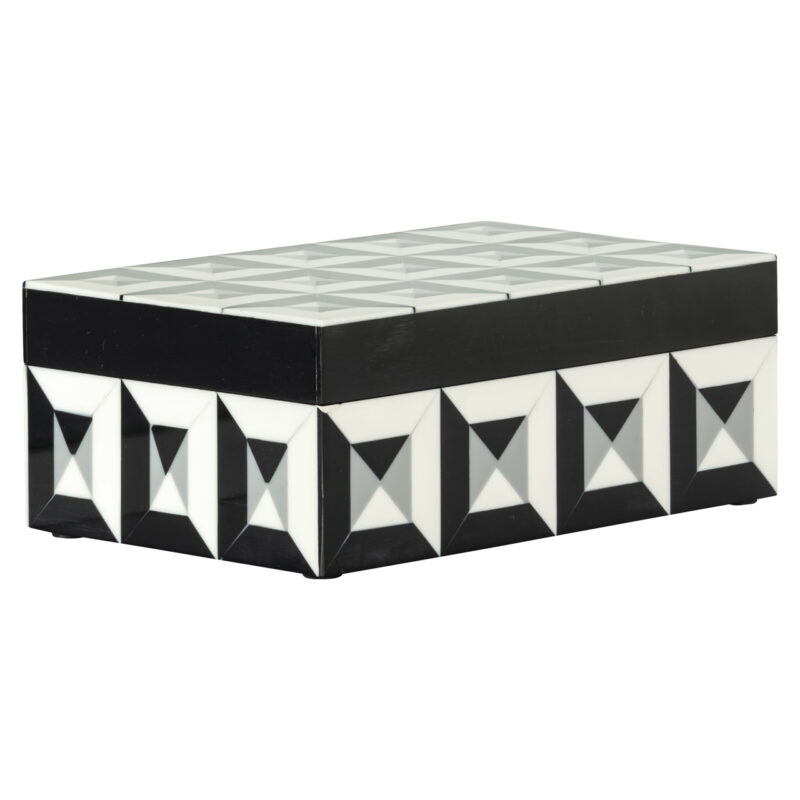 - Opbergdoos Licia black/white