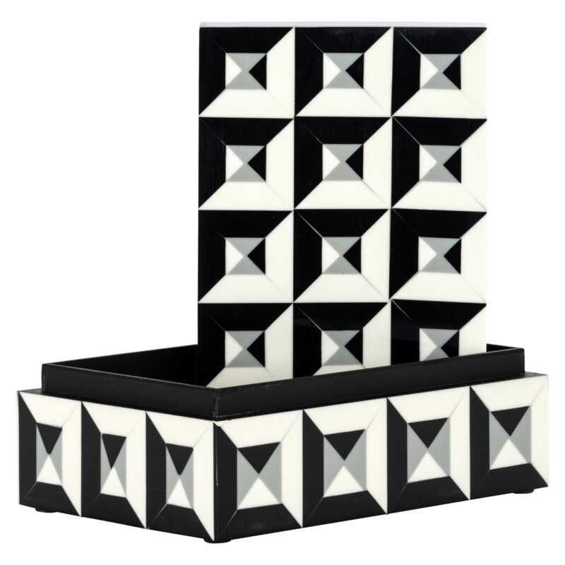 - Opbergdoos Licia black/white