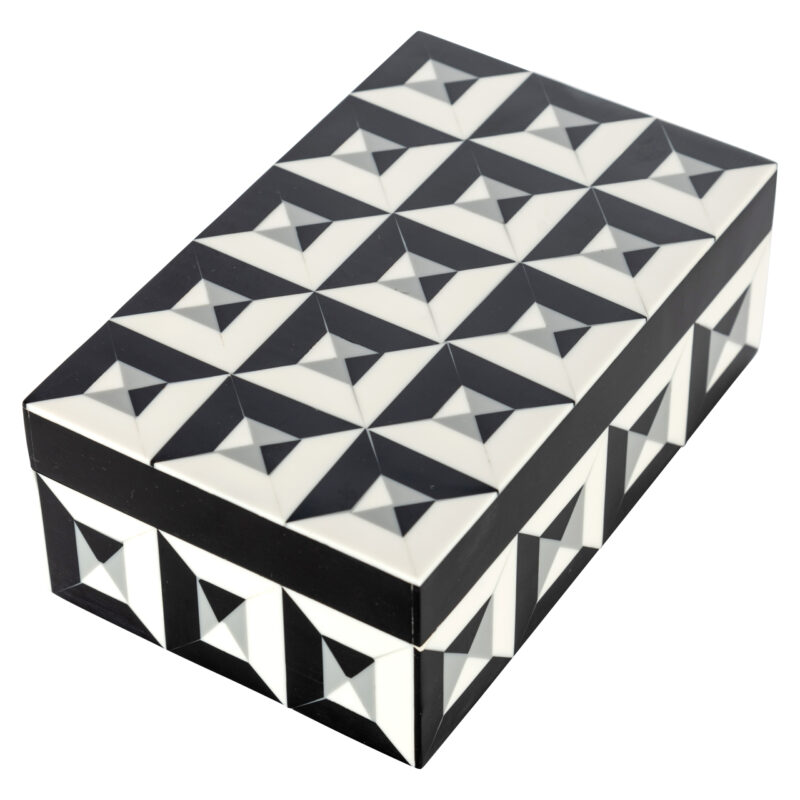 - Opbergdoos Licia black/white