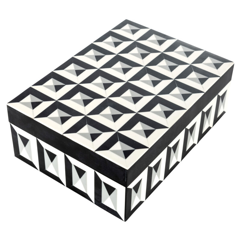 - Opbergdoos Licia black/white large