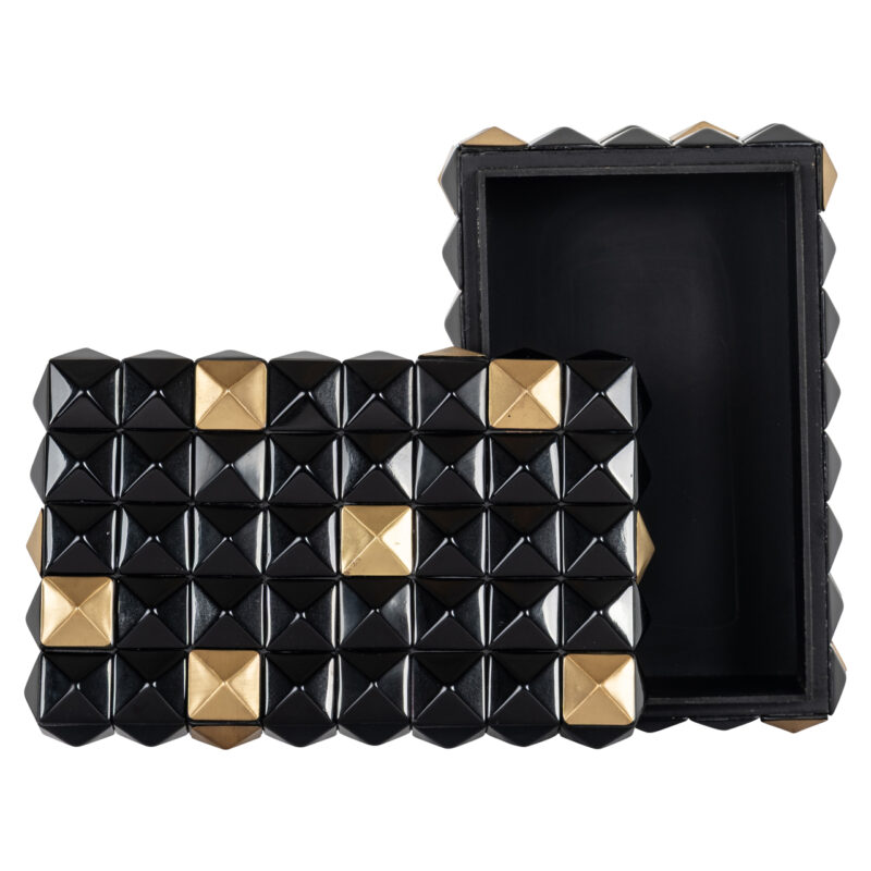 - Opbergdoos Velicia black/gold