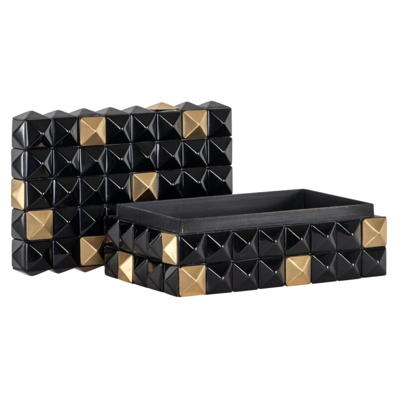 - Opbergdoos Velicia black/gold