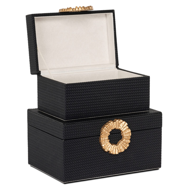 - Opbergdoos Amal black/gold large