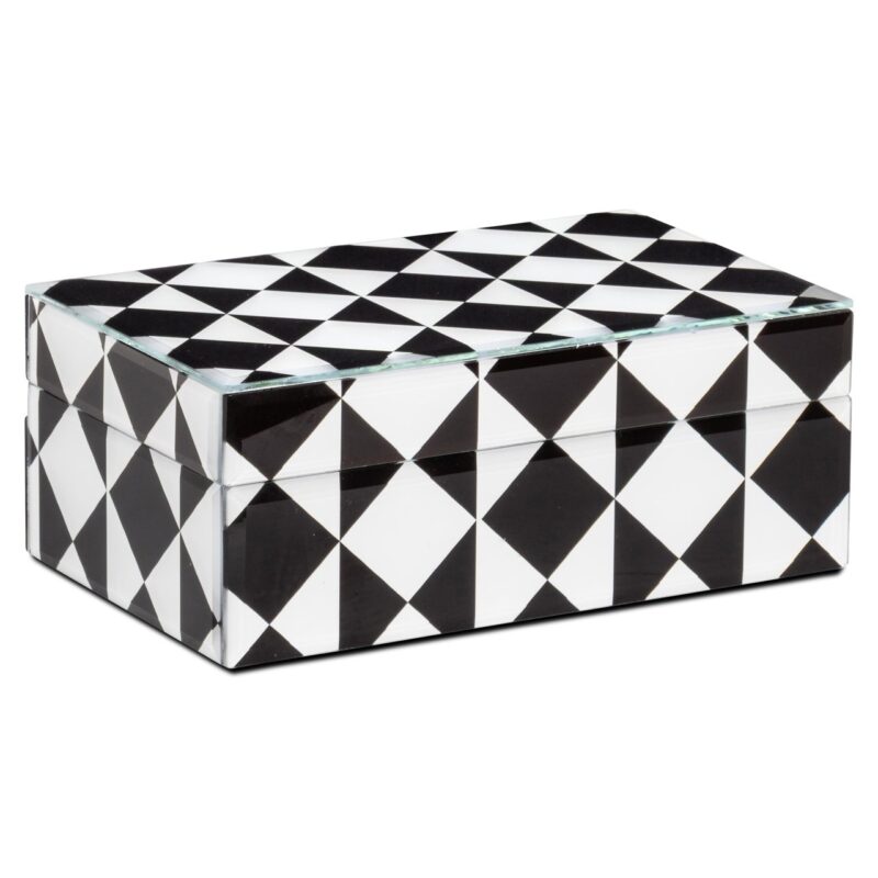 - Opbergdoos Silas black/white small