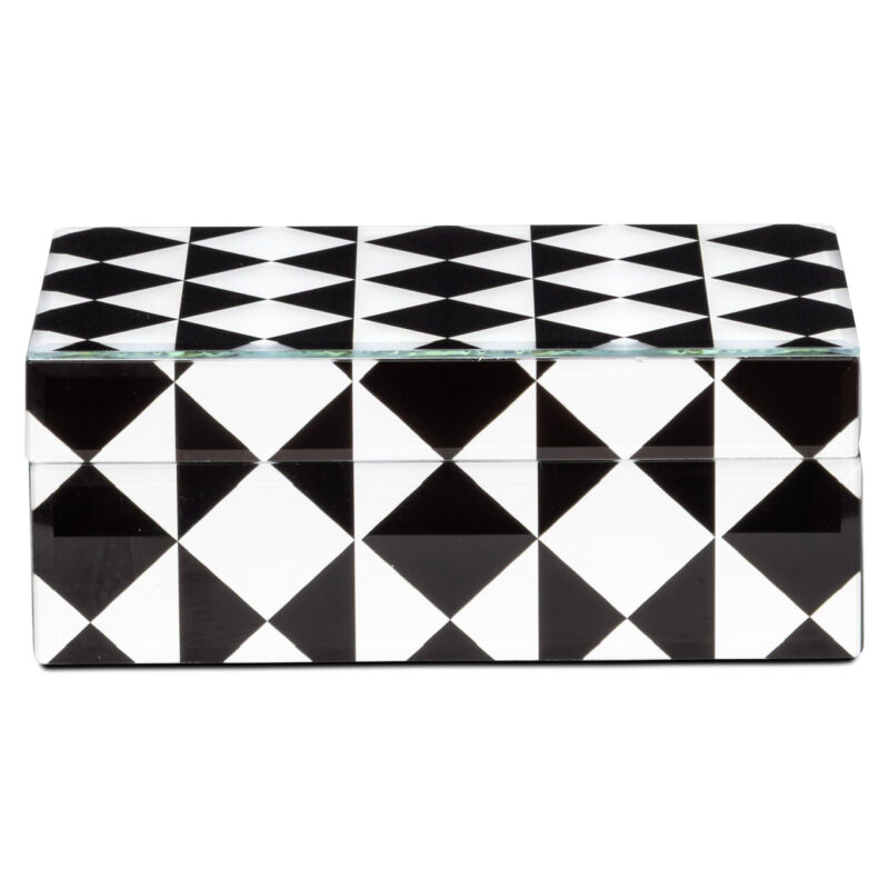 - Opbergdoos Silas black/white small