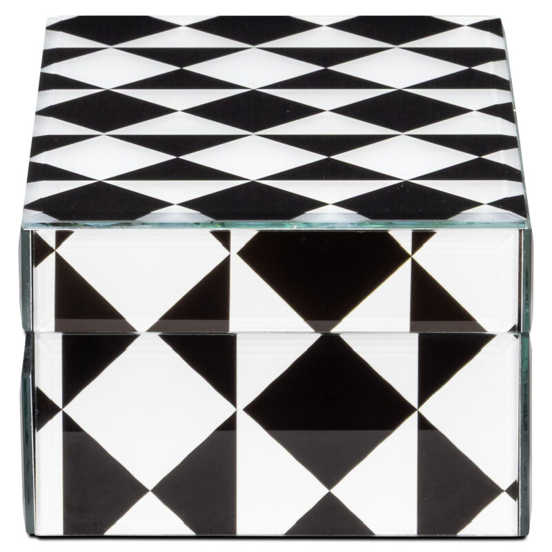- Opbergdoos Silas black/white small