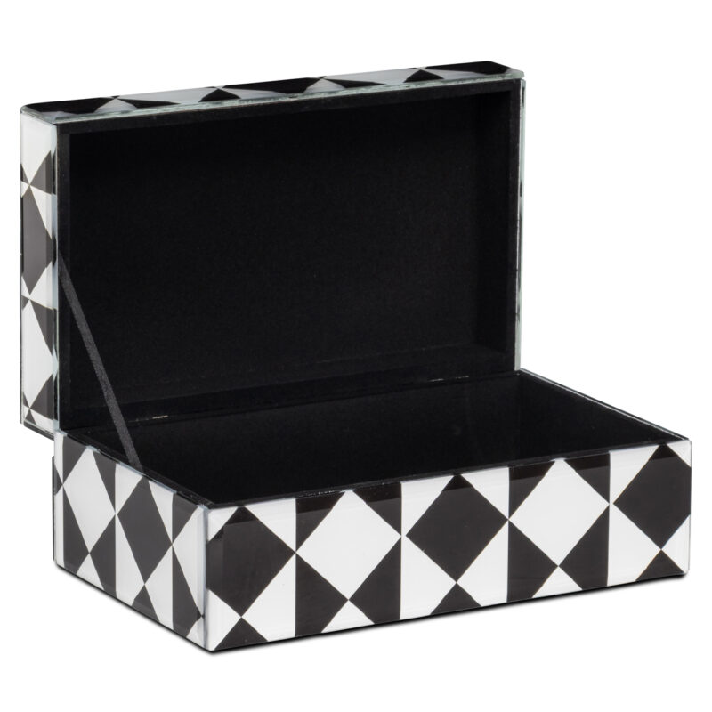 - Opbergdoos Silas black/white small