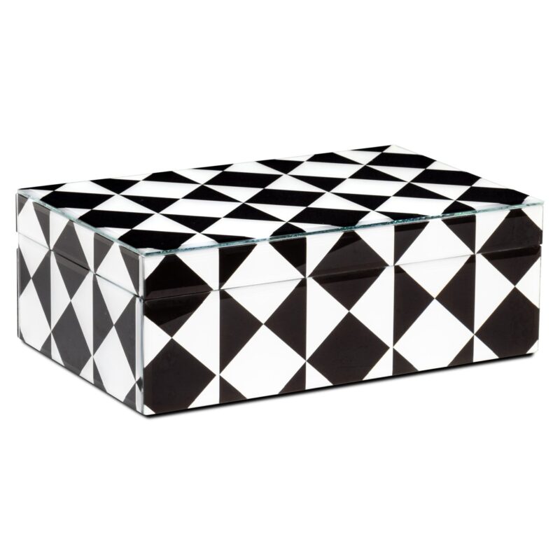 - Opbergdoos Silas black/white large