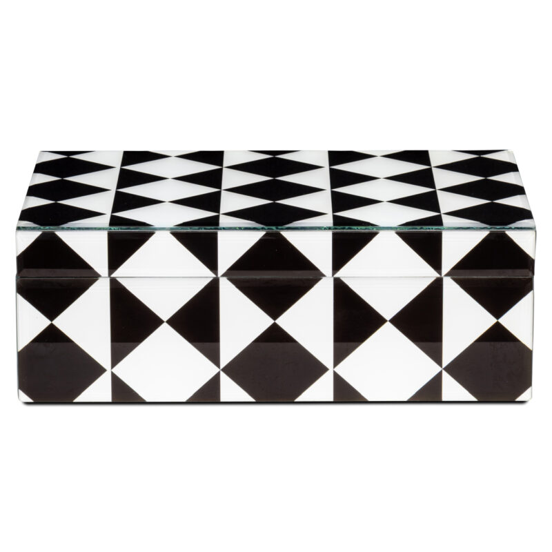 - Opbergdoos Silas black/white large