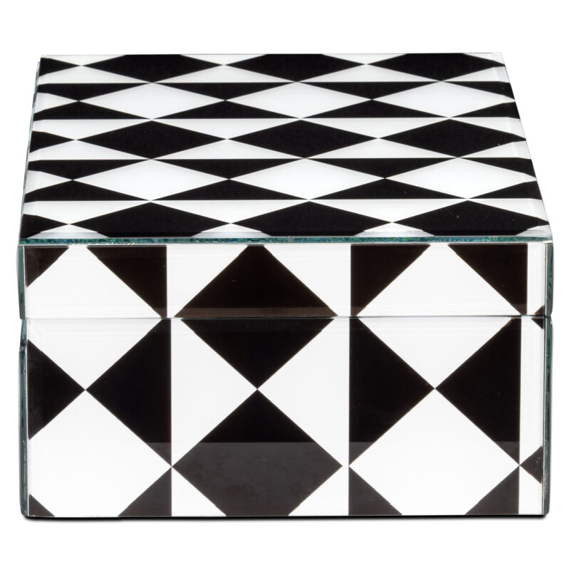 - Opbergdoos Silas black/white large
