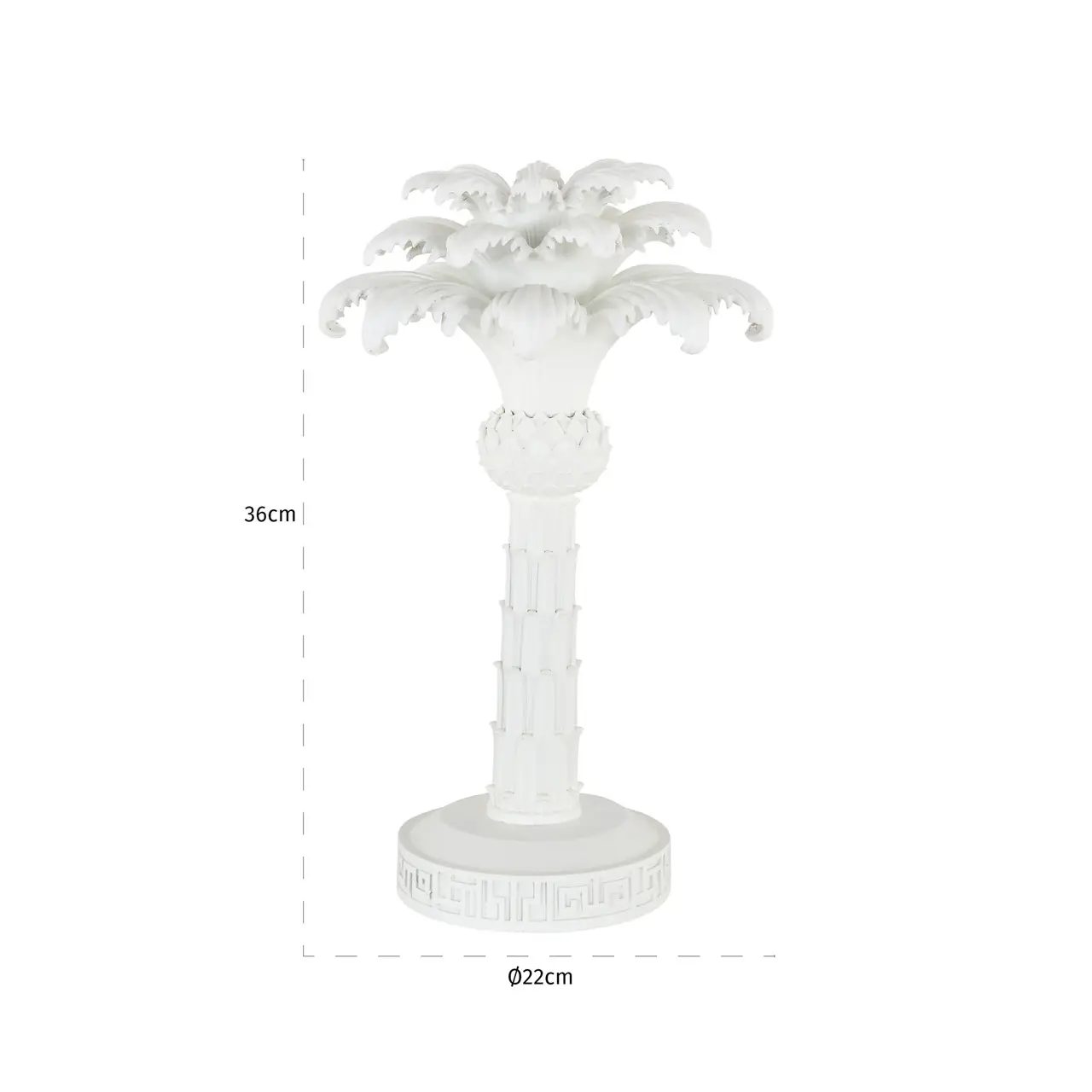 - Kandelaar Palma white small