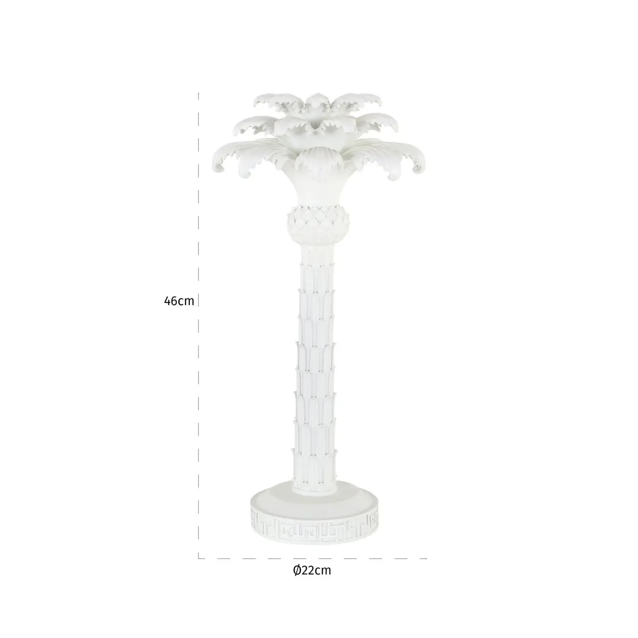 - Kandelaar Palma white large
