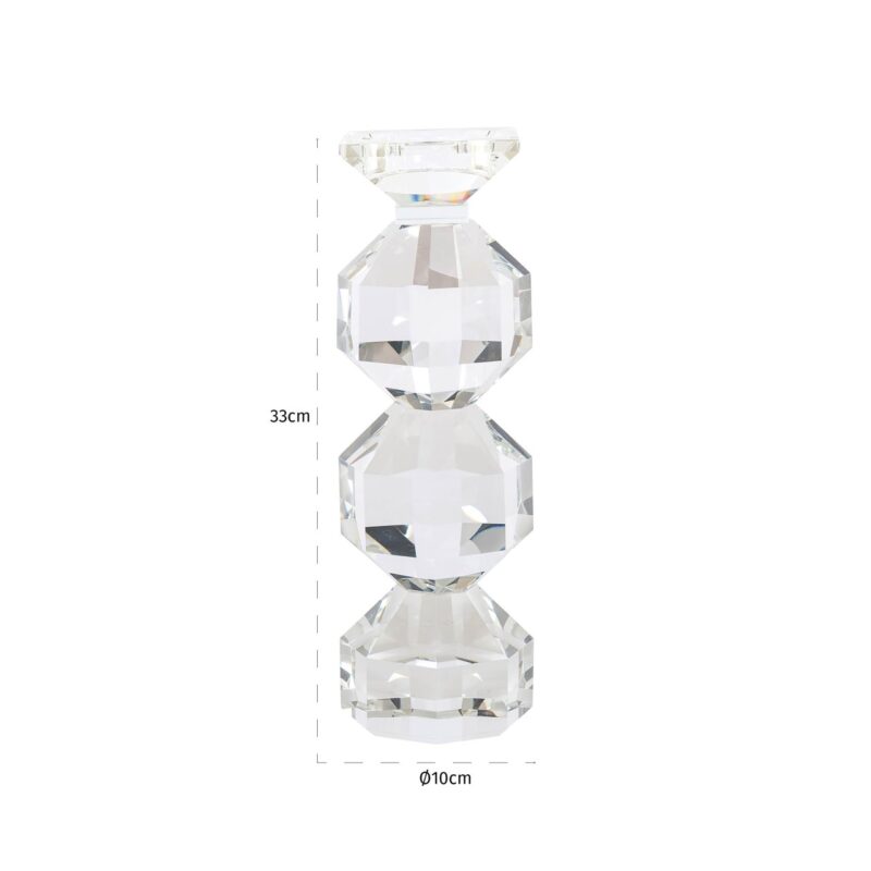 - Kandelaar Safia clear transparent small