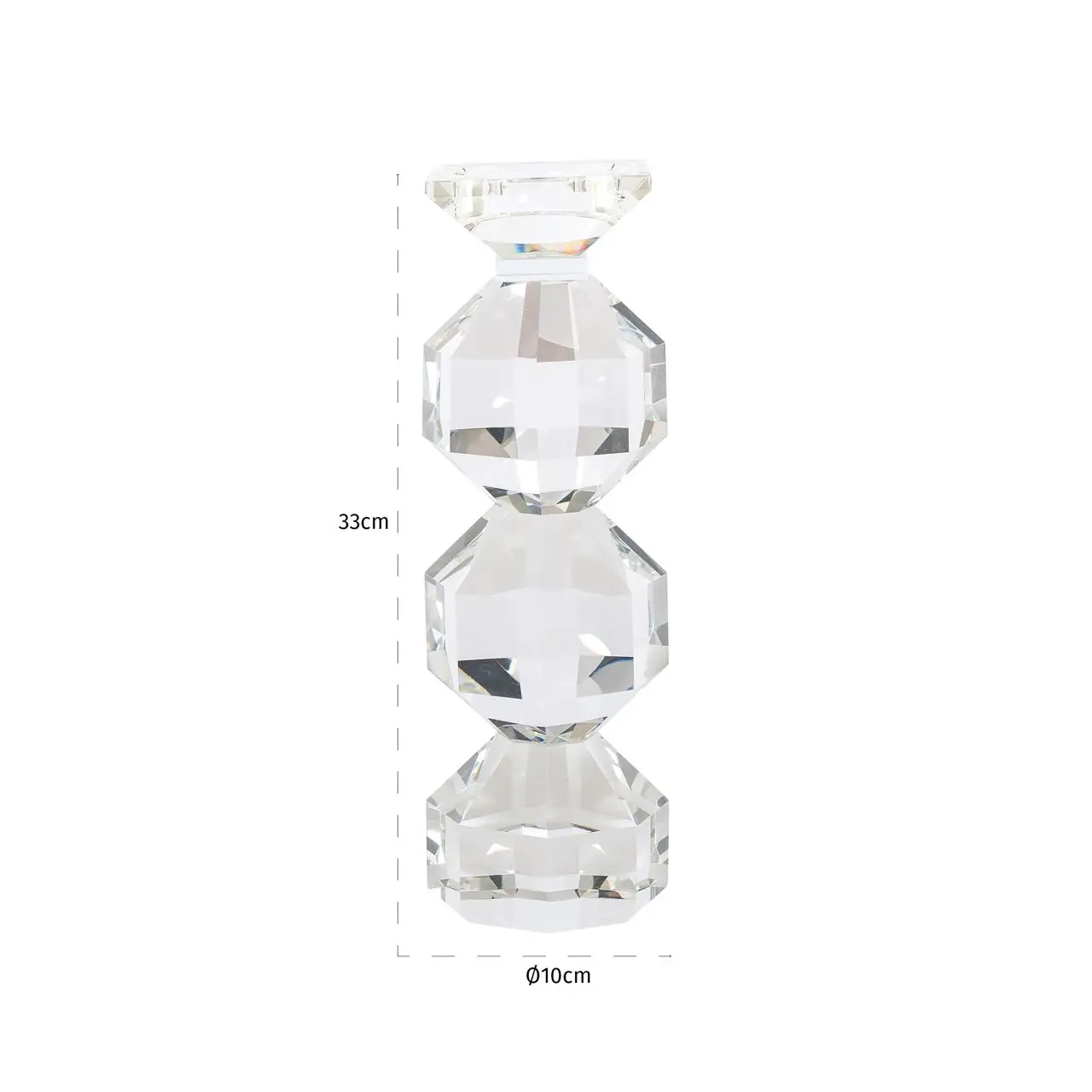 - Kandelaar Safia clear transparent small