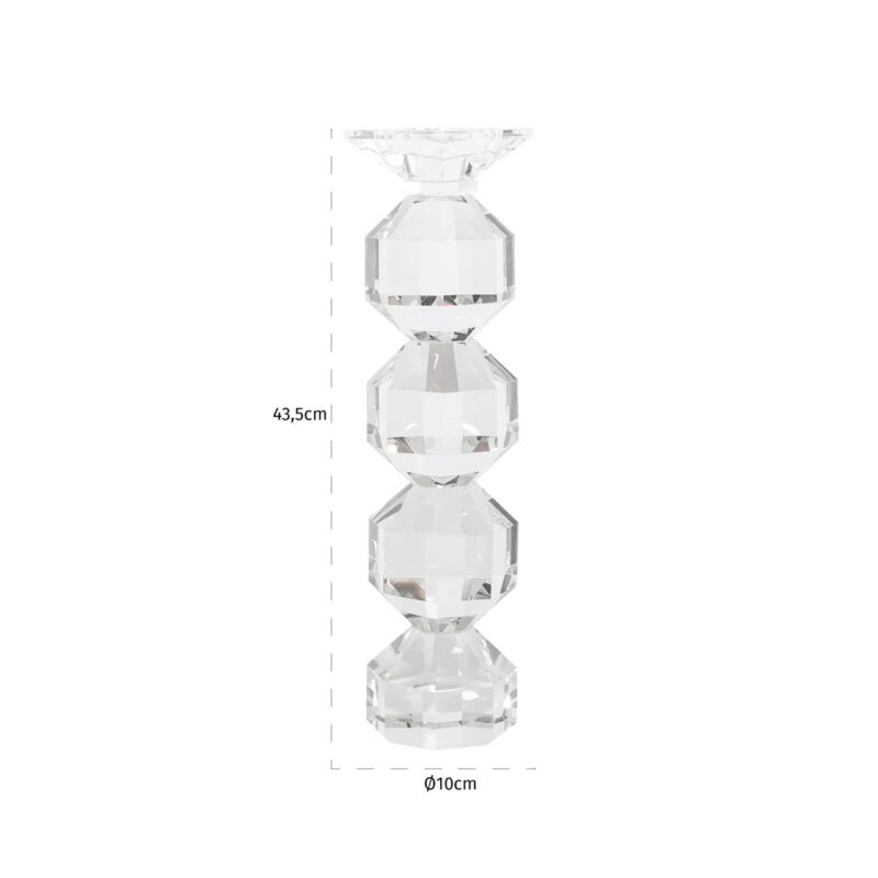 - Kandelaar Safia clear transparent large