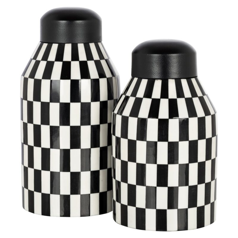 - Opbergdoos Malou black/white small