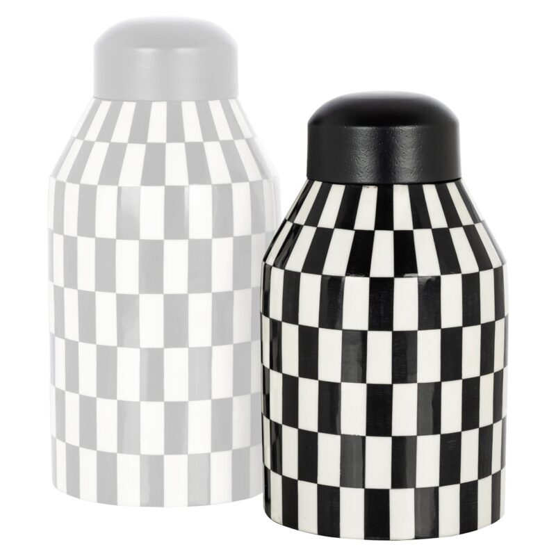 - Opbergdoos Malou black/white small