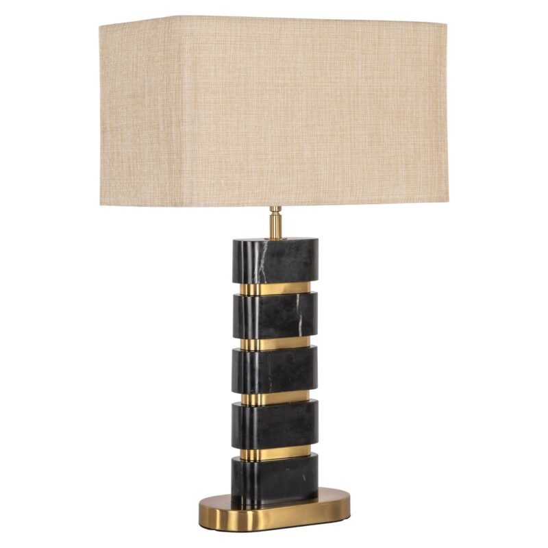 - Tafellamp Levina black/gold