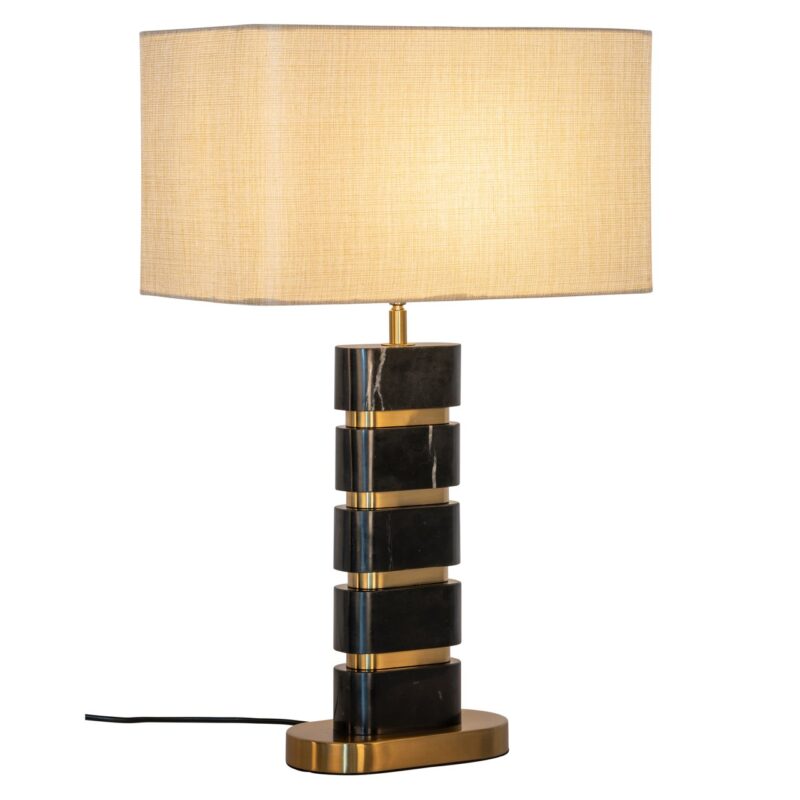 - Tafellamp Levina black/gold