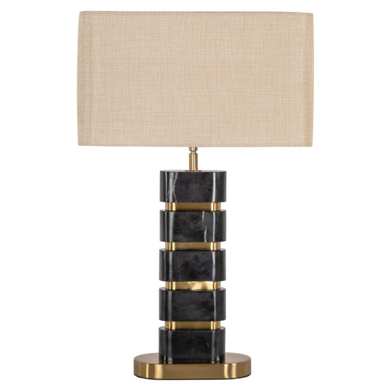 - Tafellamp Levina black/gold