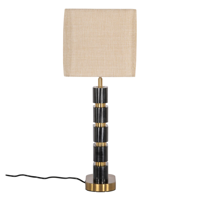 - Tafellamp Levina black/gold