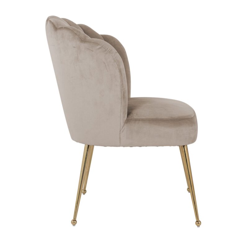 - Eetkamerstoel Pippa khaki velvet
