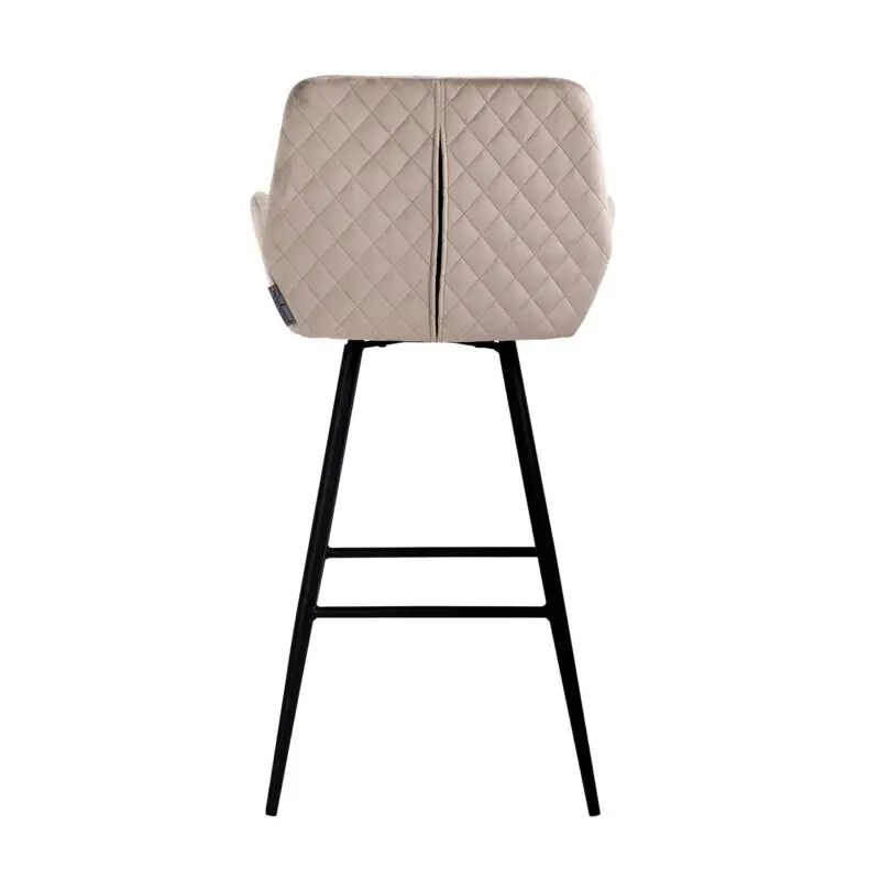 - Barstoel Linsey khaki velvet  (Set of 2)