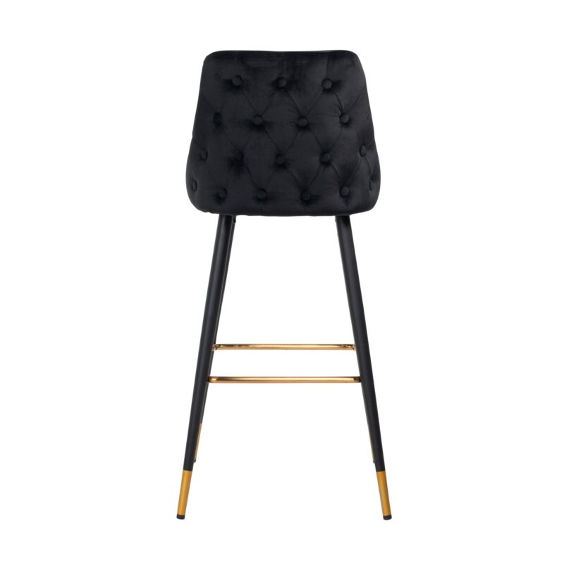 - Barstoel Imani black velvet (Set of 2)
