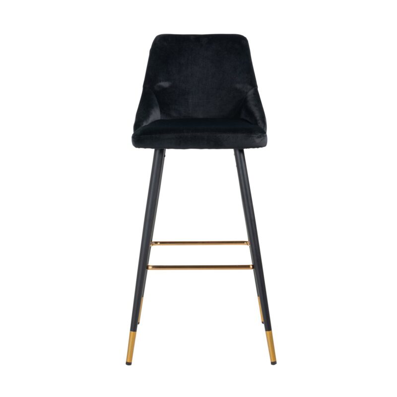 - Barstoel Imani black velvet (Set of 2)