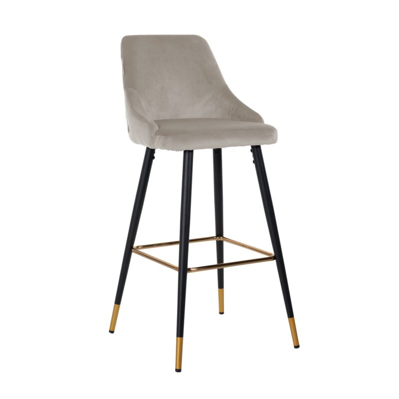 - Barstoel Imani khaki velvet (Set of 2)