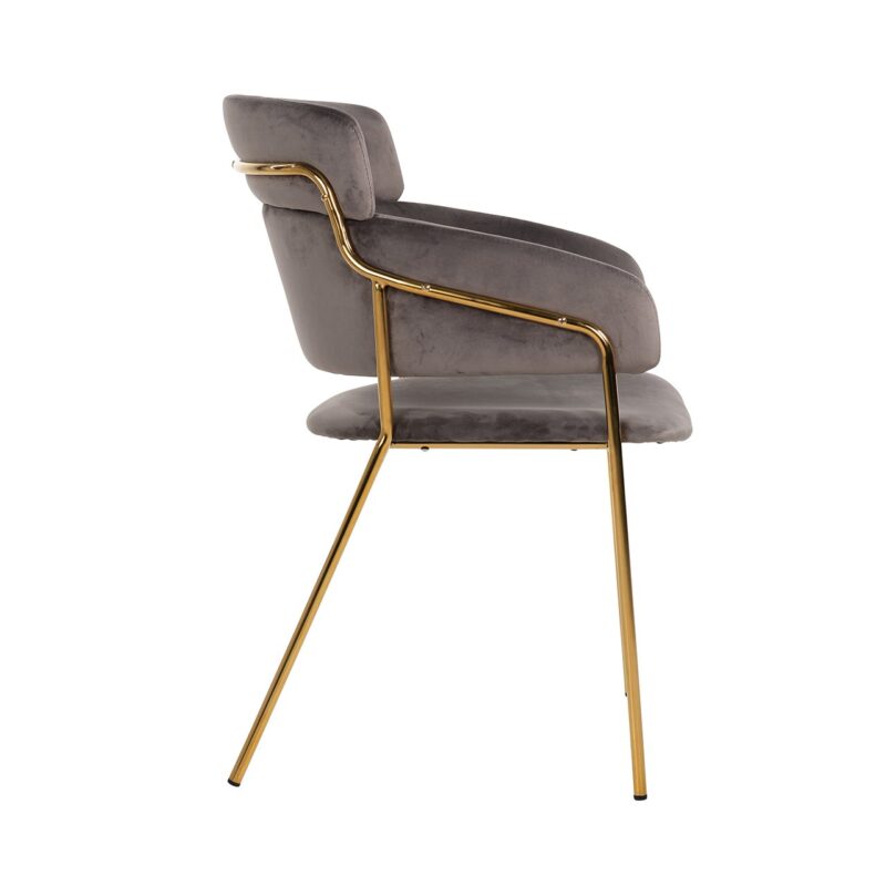- Eetkamerstoel Angelica stone velvet fire retardant
