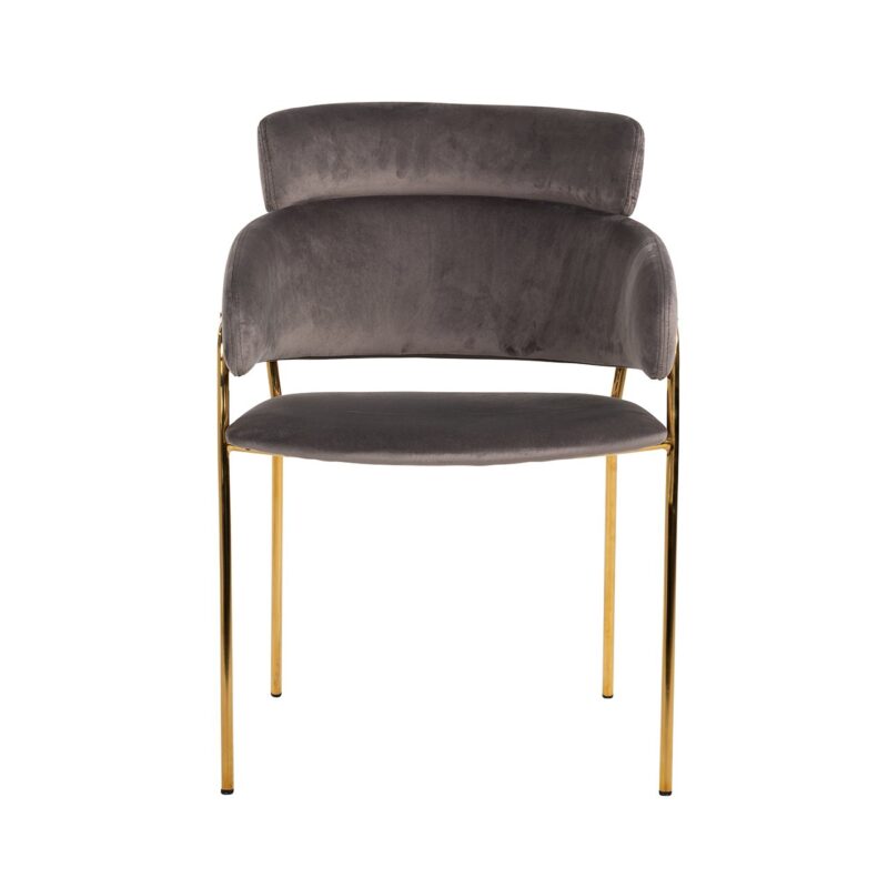 - Eetkamerstoel Angelica stone velvet fire retardant