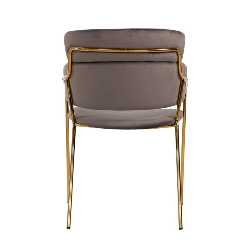 - Eetkamerstoel Angelica stone velvet fire retardant