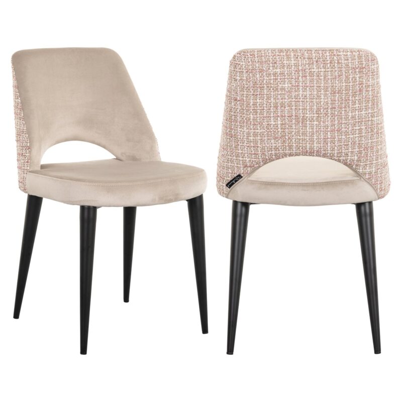 - Eetkamerstoel Tabitha trendy rose (Set of 2)