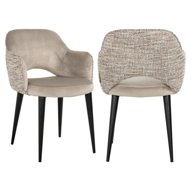 - Eetkamerstoel Giovanna trendy nature fire retardant
