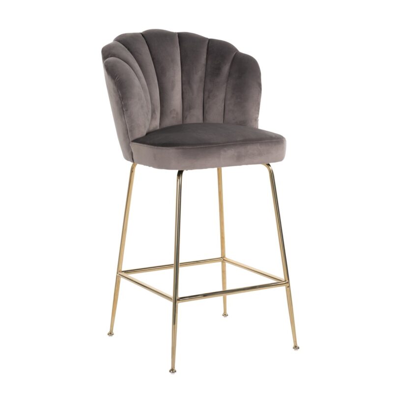- Barstoel Pippa stone velvet
