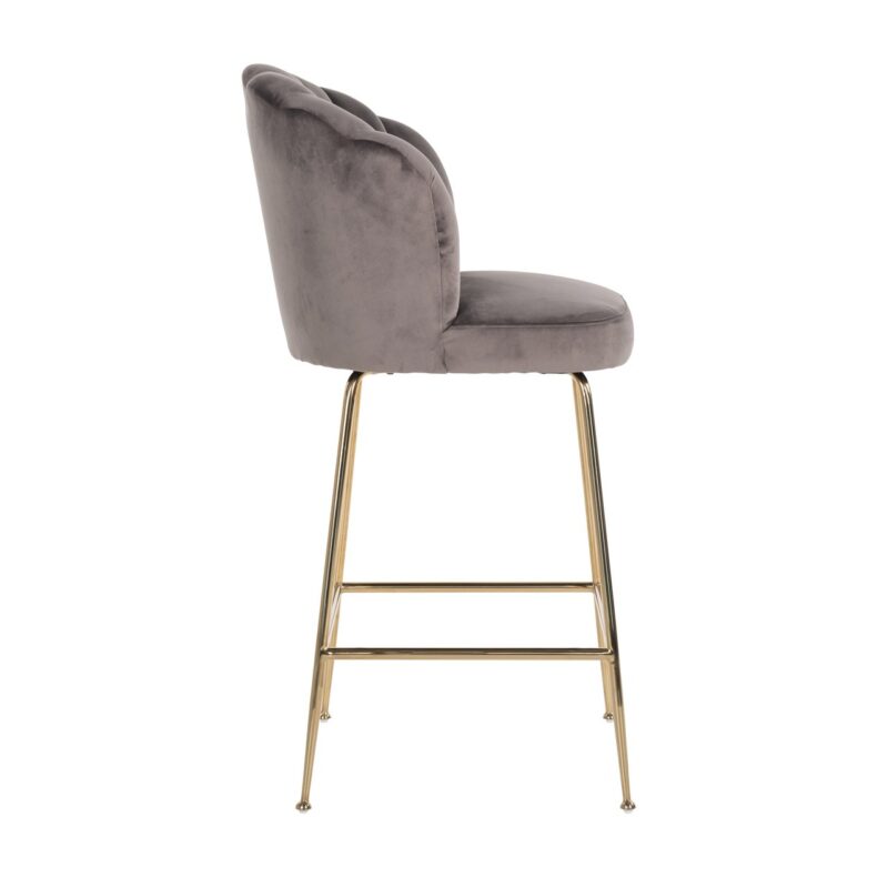 - Barstoel Pippa stone velvet