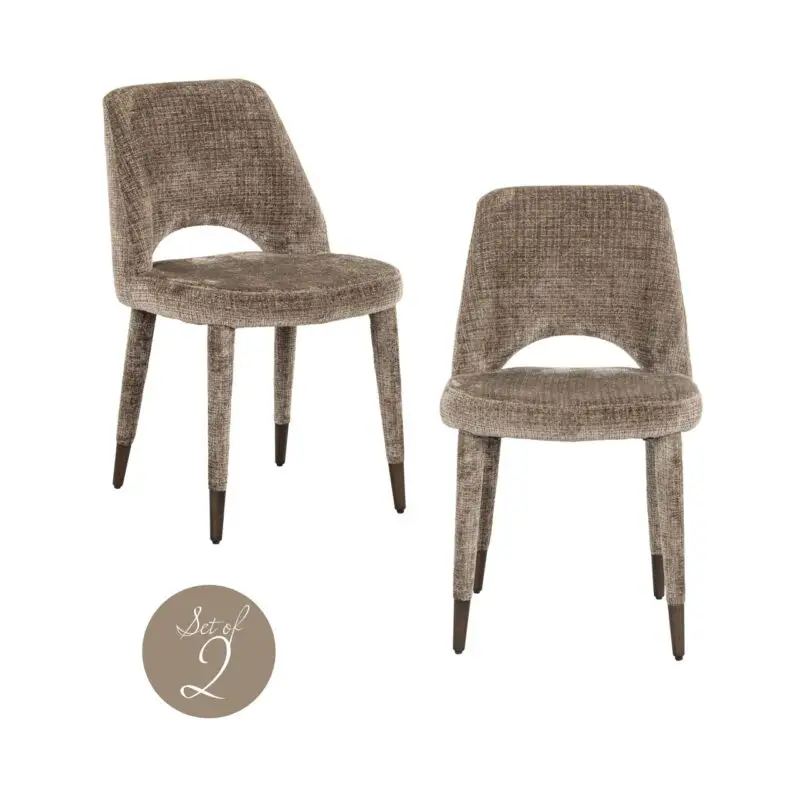 - Eetkamerstoel Cecilia niagara stone fire retardant (Set of 2)