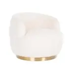 - Lounge stoel Teddy white furry