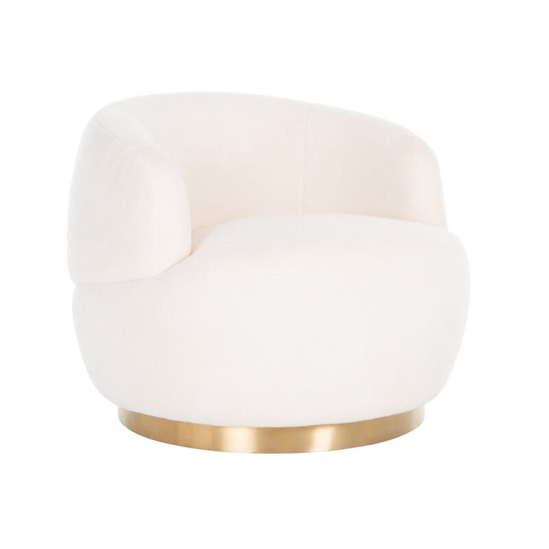 - Lounge stoel Teddy white furry