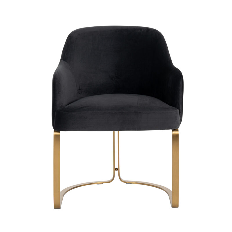 - Eetkamerstoel Hadley quartz anthracite fire retardant