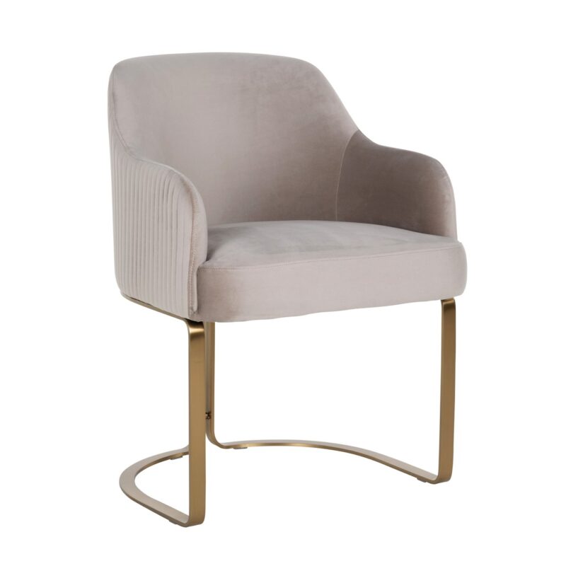 - Eetkamerstoel Hadley khaki velvet fire retardant